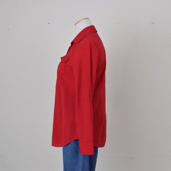 Van Heusen Womens Button‎ Blouse Rayon/Nylon size SMALL - Picture 3 of 11